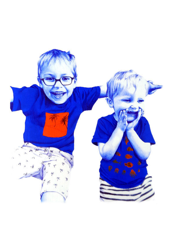 2g 2018, stylo bille sur toile, 50x61 cm